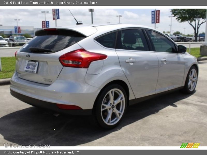 Ingot Silver / Charcoal Black 2016 Ford Focus Titanium Hatch
