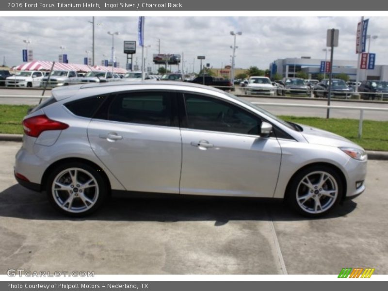 Ingot Silver / Charcoal Black 2016 Ford Focus Titanium Hatch