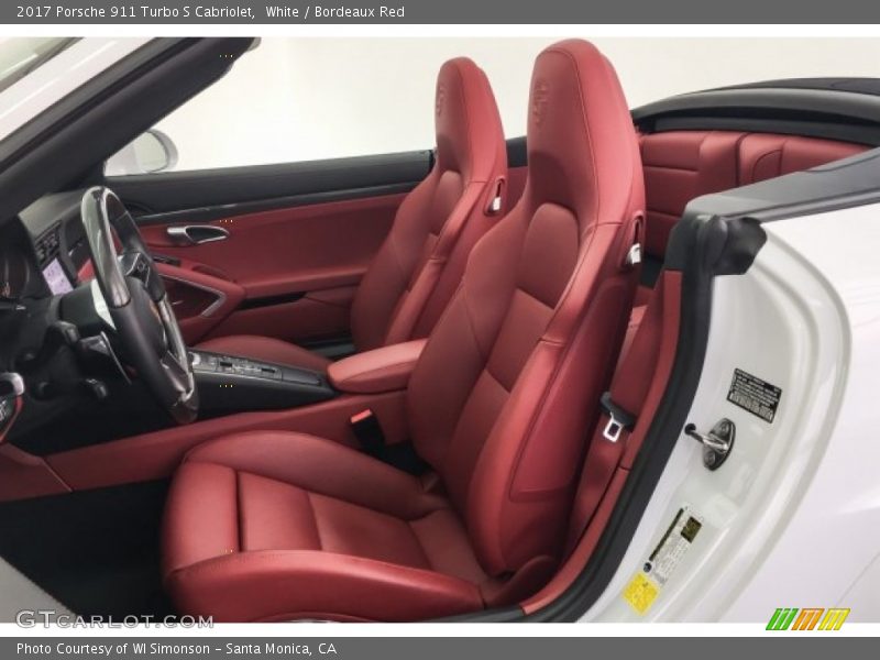  2017 911 Turbo S Cabriolet Bordeaux Red Interior