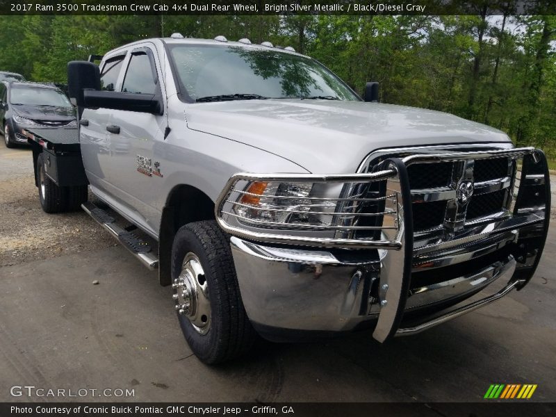 Bright Silver Metallic / Black/Diesel Gray 2017 Ram 3500 Tradesman Crew Cab 4x4 Dual Rear Wheel