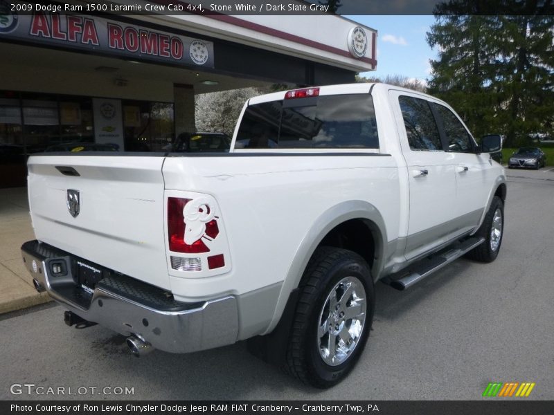 Stone White / Dark Slate Gray 2009 Dodge Ram 1500 Laramie Crew Cab 4x4
