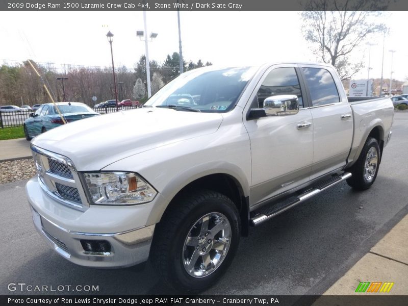 Stone White / Dark Slate Gray 2009 Dodge Ram 1500 Laramie Crew Cab 4x4
