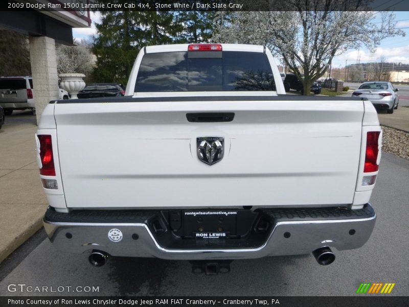 Stone White / Dark Slate Gray 2009 Dodge Ram 1500 Laramie Crew Cab 4x4