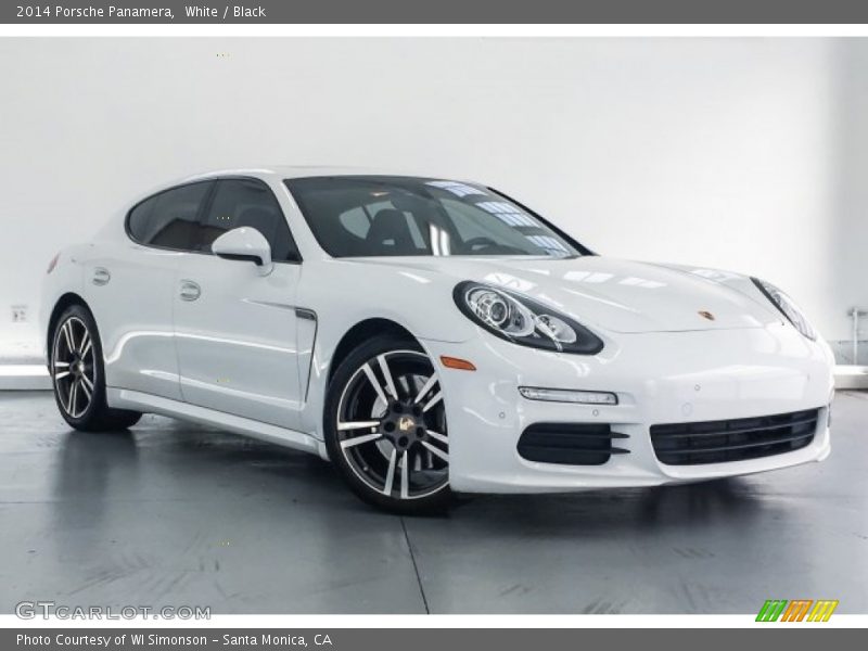 White / Black 2014 Porsche Panamera