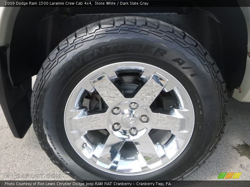 Stone White / Dark Slate Gray 2009 Dodge Ram 1500 Laramie Crew Cab 4x4