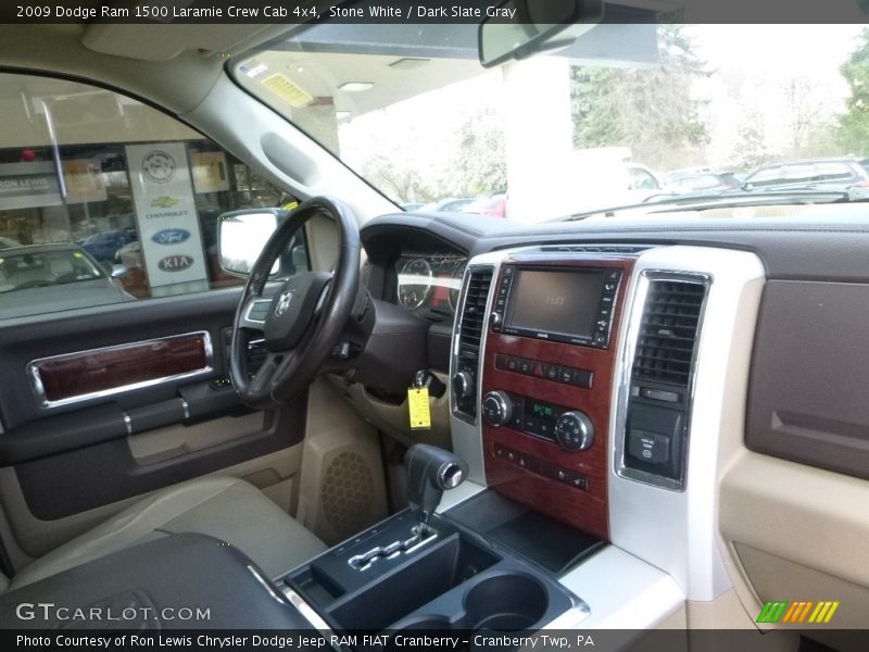 Stone White / Dark Slate Gray 2009 Dodge Ram 1500 Laramie Crew Cab 4x4