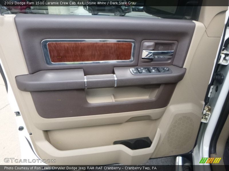 Stone White / Dark Slate Gray 2009 Dodge Ram 1500 Laramie Crew Cab 4x4