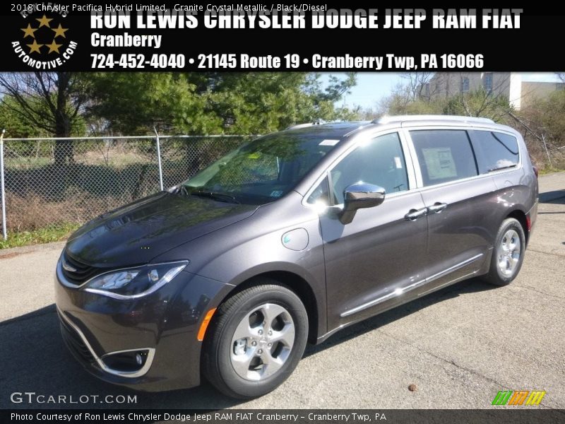 Granite Crystal Metallic / Black/Diesel 2018 Chrysler Pacifica Hybrid Limited