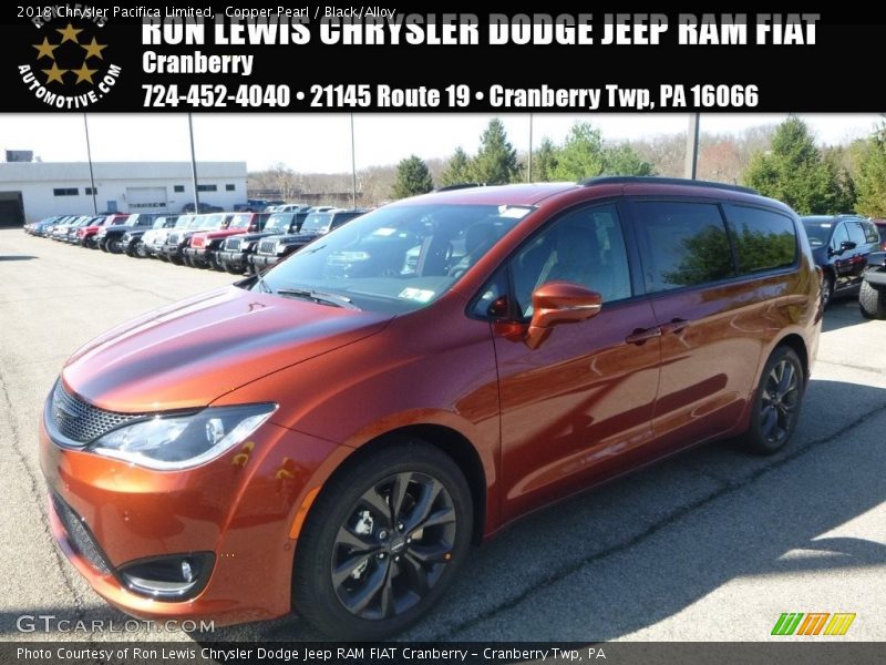 Copper Pearl / Black/Alloy 2018 Chrysler Pacifica Limited