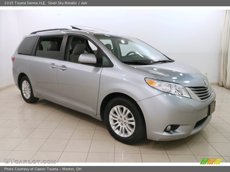 Silver Sky Metallic / Ash 2015 Toyota Sienna XLE