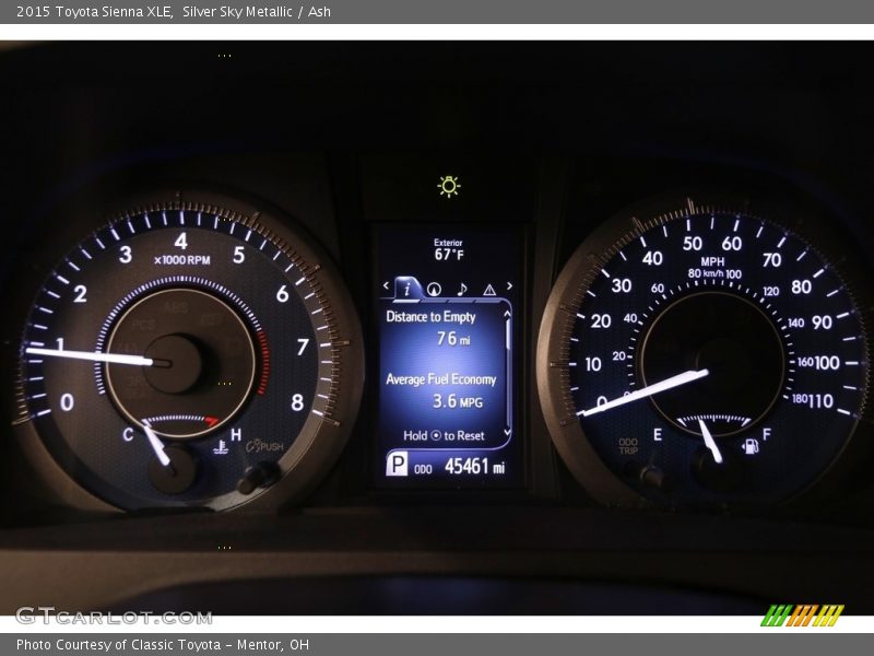 Silver Sky Metallic / Ash 2015 Toyota Sienna XLE
