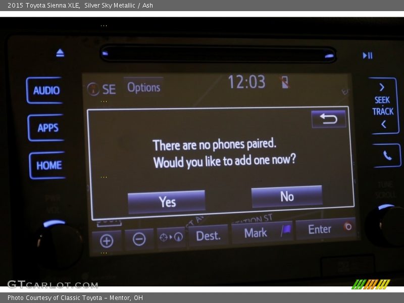 Silver Sky Metallic / Ash 2015 Toyota Sienna XLE