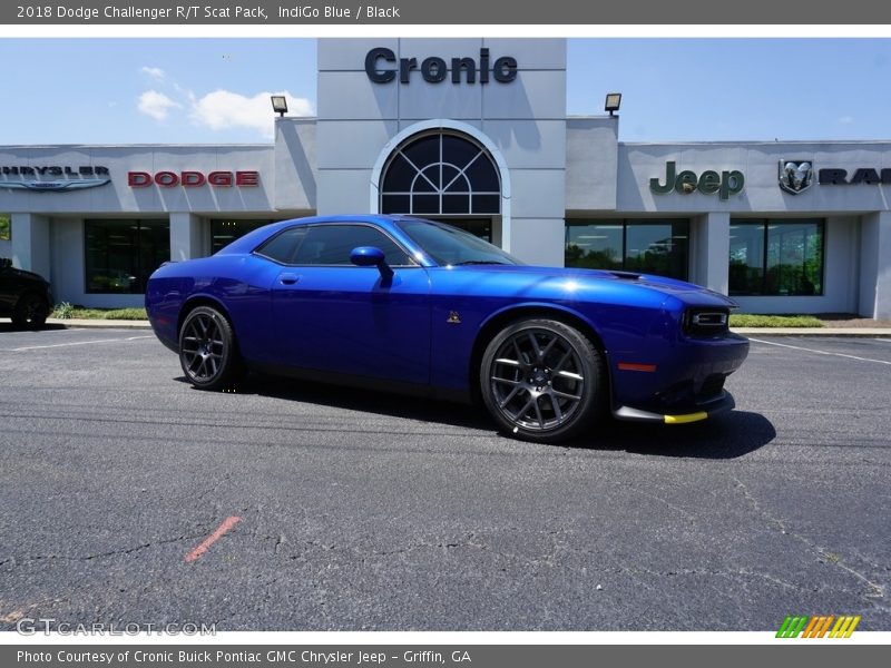 IndiGo Blue / Black 2018 Dodge Challenger R/T Scat Pack