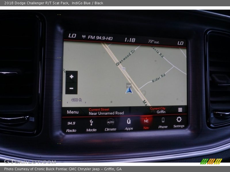 IndiGo Blue / Black 2018 Dodge Challenger R/T Scat Pack