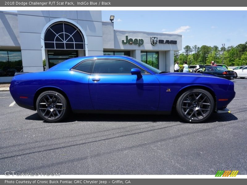 IndiGo Blue / Black 2018 Dodge Challenger R/T Scat Pack