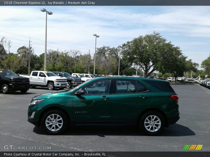 Ivy Metallic / Medium Ash Gray 2018 Chevrolet Equinox LS