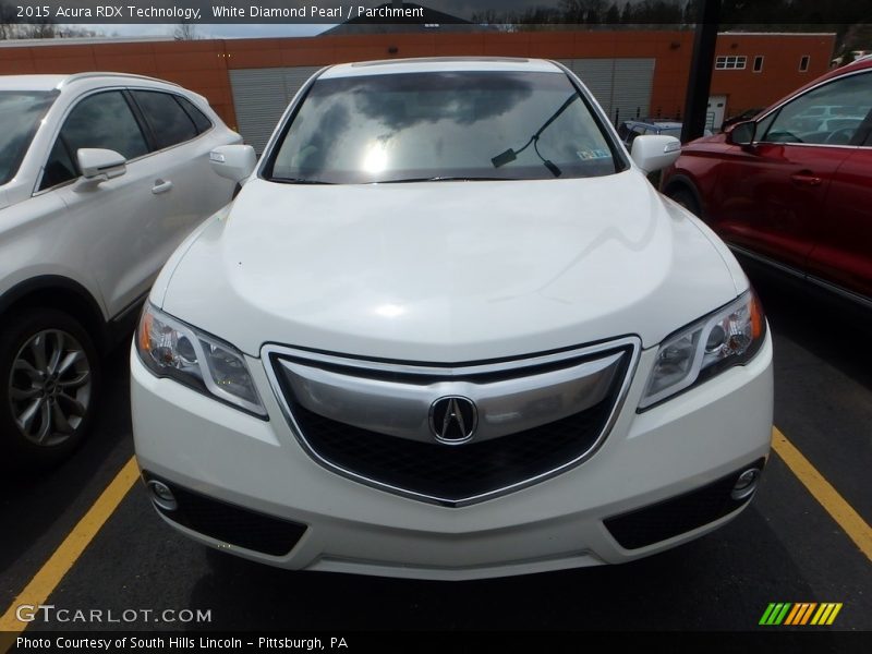 White Diamond Pearl / Parchment 2015 Acura RDX Technology