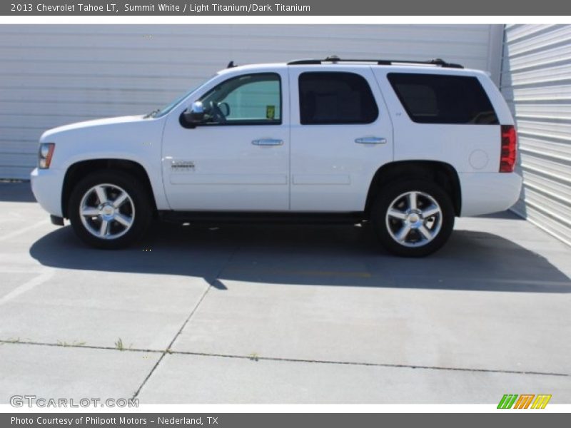 Summit White / Light Titanium/Dark Titanium 2013 Chevrolet Tahoe LT