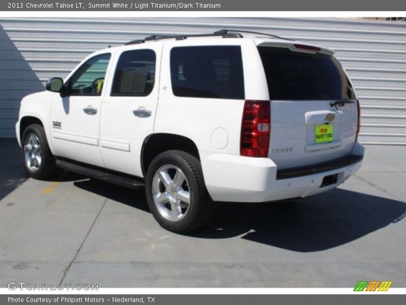 Summit White / Light Titanium/Dark Titanium 2013 Chevrolet Tahoe LT