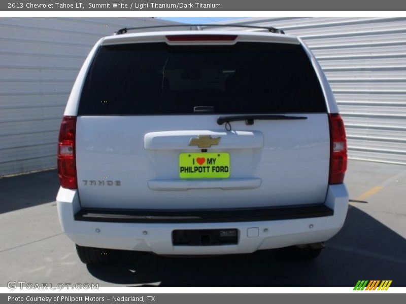 Summit White / Light Titanium/Dark Titanium 2013 Chevrolet Tahoe LT