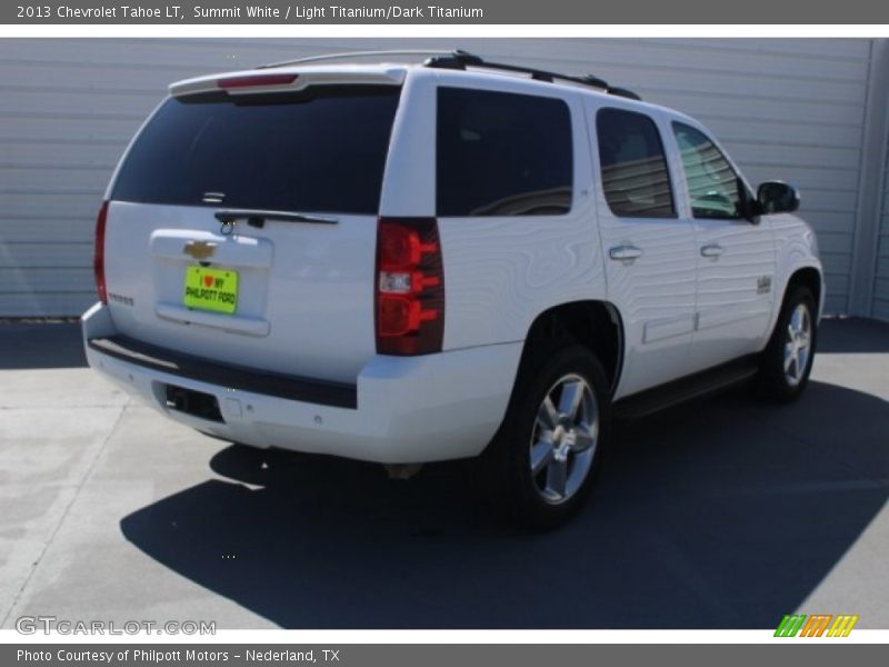 Summit White / Light Titanium/Dark Titanium 2013 Chevrolet Tahoe LT