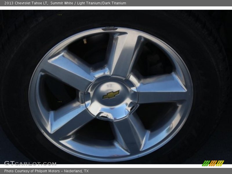Summit White / Light Titanium/Dark Titanium 2013 Chevrolet Tahoe LT