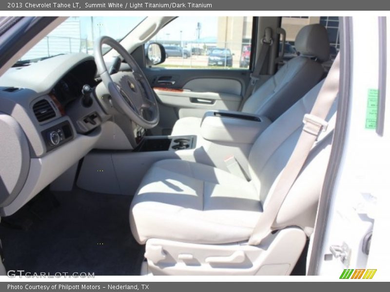 Summit White / Light Titanium/Dark Titanium 2013 Chevrolet Tahoe LT