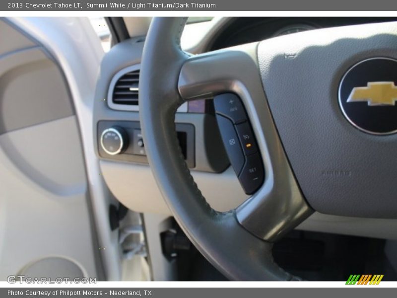 Summit White / Light Titanium/Dark Titanium 2013 Chevrolet Tahoe LT