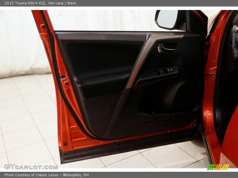 Hot Lava / Black 2015 Toyota RAV4 XLE