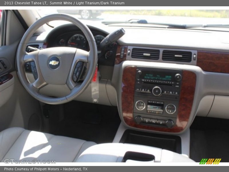 Summit White / Light Titanium/Dark Titanium 2013 Chevrolet Tahoe LT