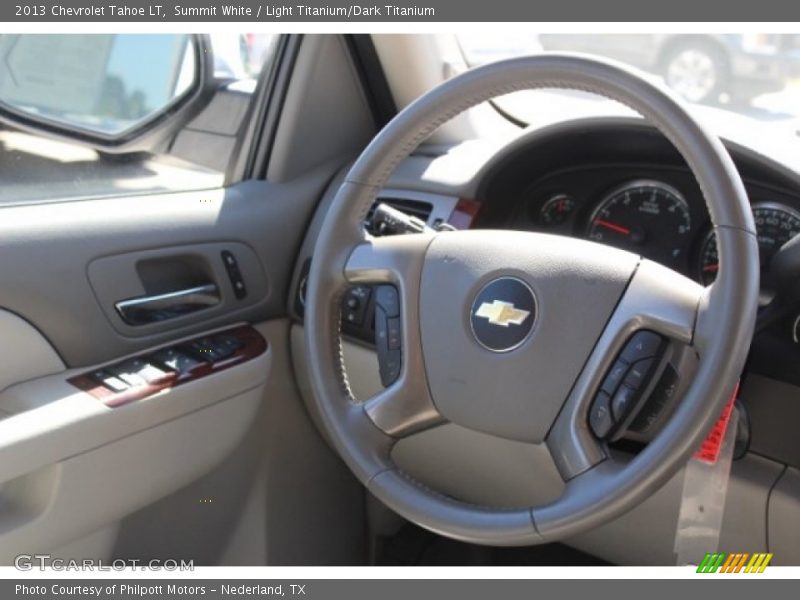 Summit White / Light Titanium/Dark Titanium 2013 Chevrolet Tahoe LT