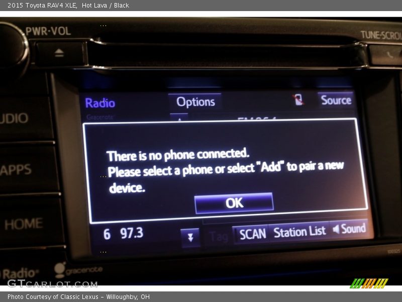 Hot Lava / Black 2015 Toyota RAV4 XLE