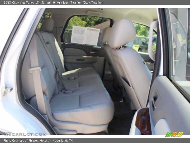 Summit White / Light Titanium/Dark Titanium 2013 Chevrolet Tahoe LT