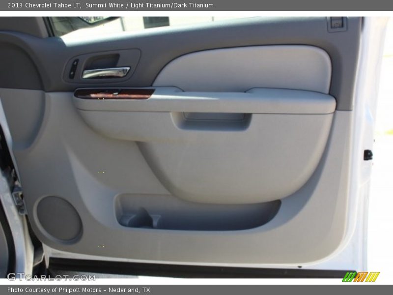 Summit White / Light Titanium/Dark Titanium 2013 Chevrolet Tahoe LT