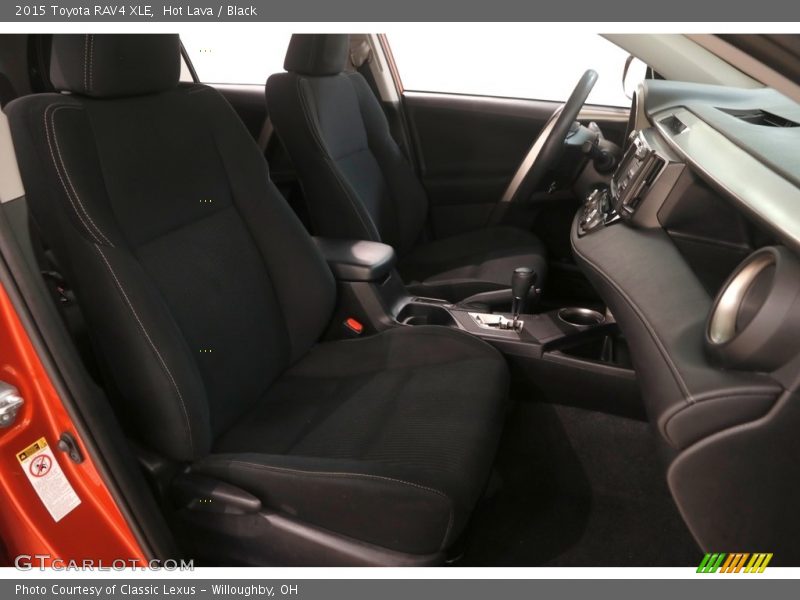 Hot Lava / Black 2015 Toyota RAV4 XLE