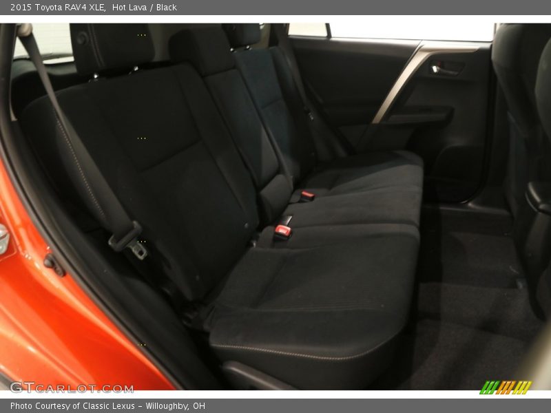 Hot Lava / Black 2015 Toyota RAV4 XLE