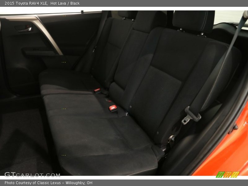 Hot Lava / Black 2015 Toyota RAV4 XLE