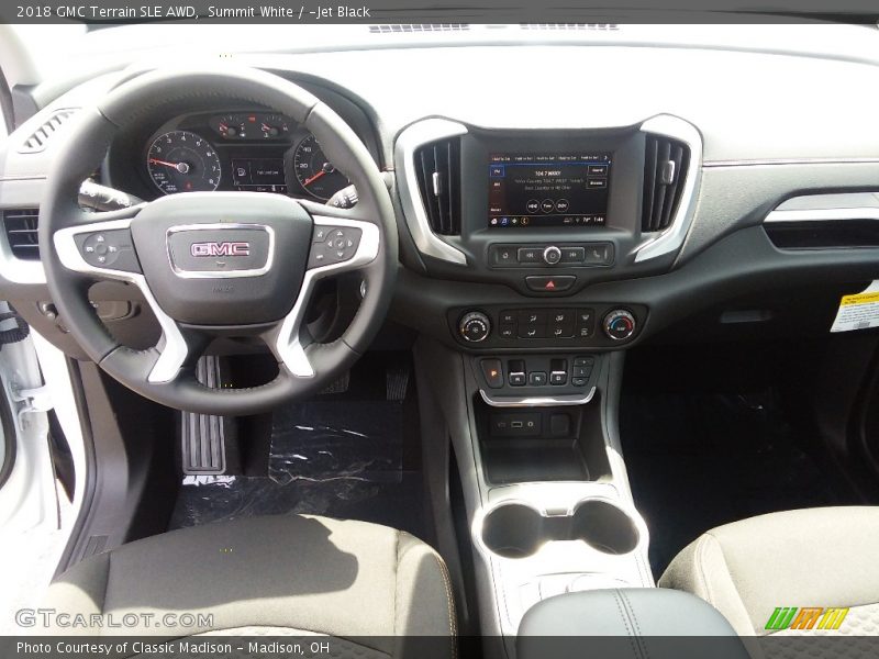 Summit White / ­Jet Black 2018 GMC Terrain SLE AWD