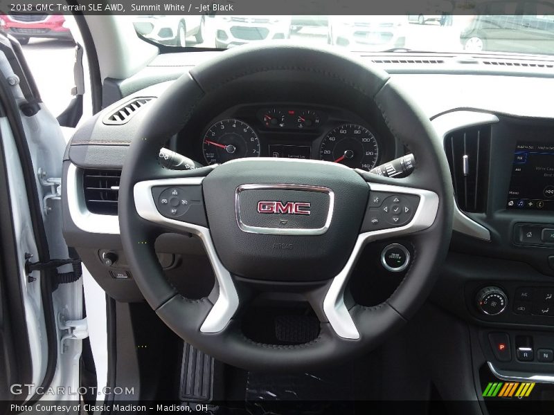 Summit White / ­Jet Black 2018 GMC Terrain SLE AWD