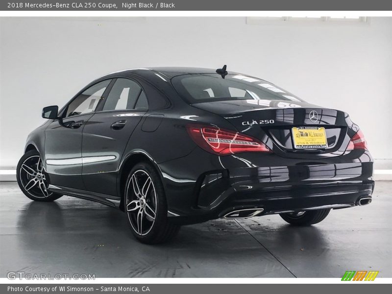Night Black / Black 2018 Mercedes-Benz CLA 250 Coupe