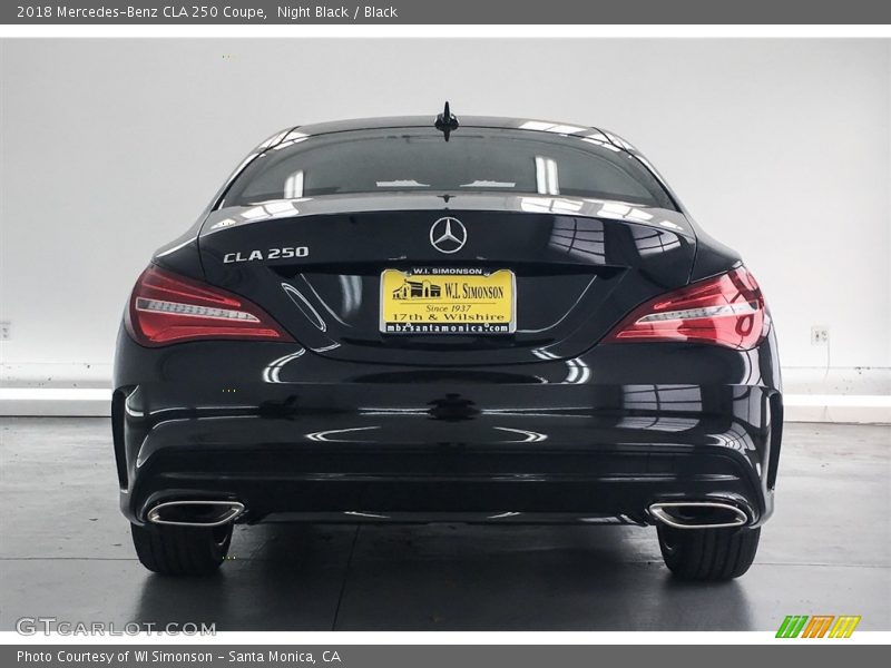Night Black / Black 2018 Mercedes-Benz CLA 250 Coupe