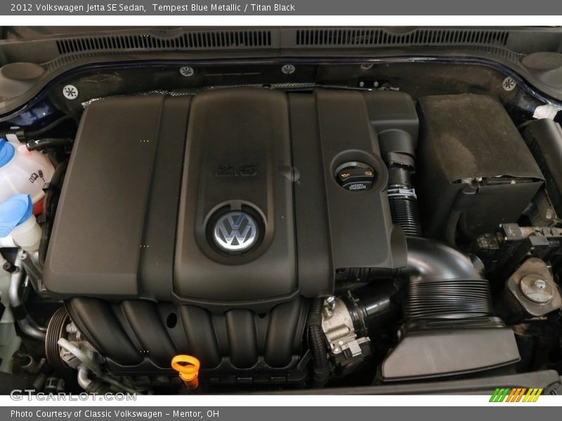 Tempest Blue Metallic / Titan Black 2012 Volkswagen Jetta SE Sedan