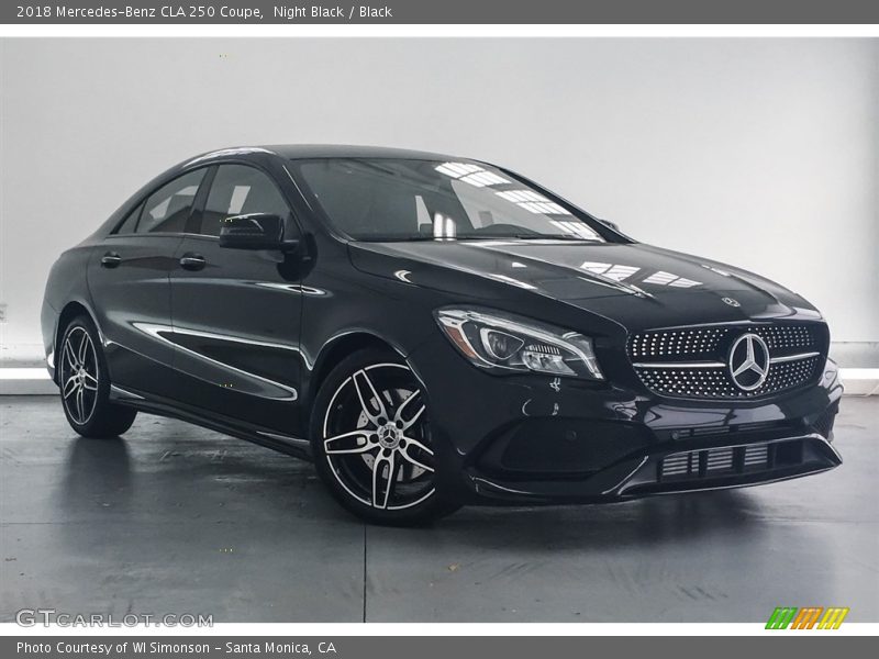 Night Black / Black 2018 Mercedes-Benz CLA 250 Coupe