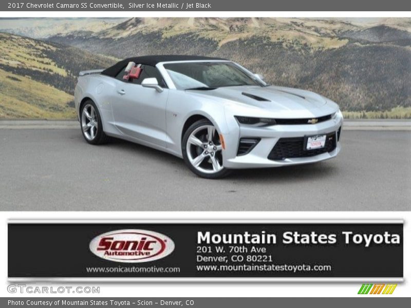 Silver Ice Metallic / Jet Black 2017 Chevrolet Camaro SS Convertible