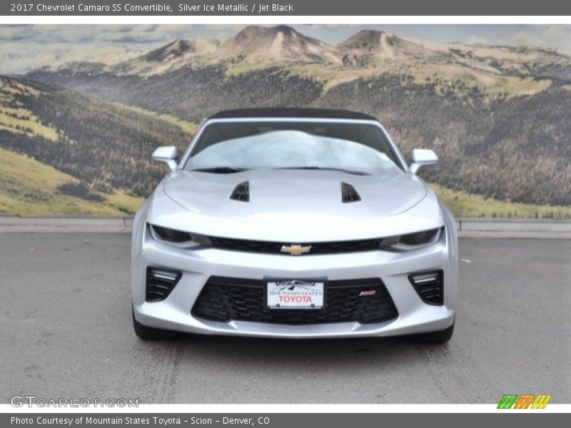 Silver Ice Metallic / Jet Black 2017 Chevrolet Camaro SS Convertible