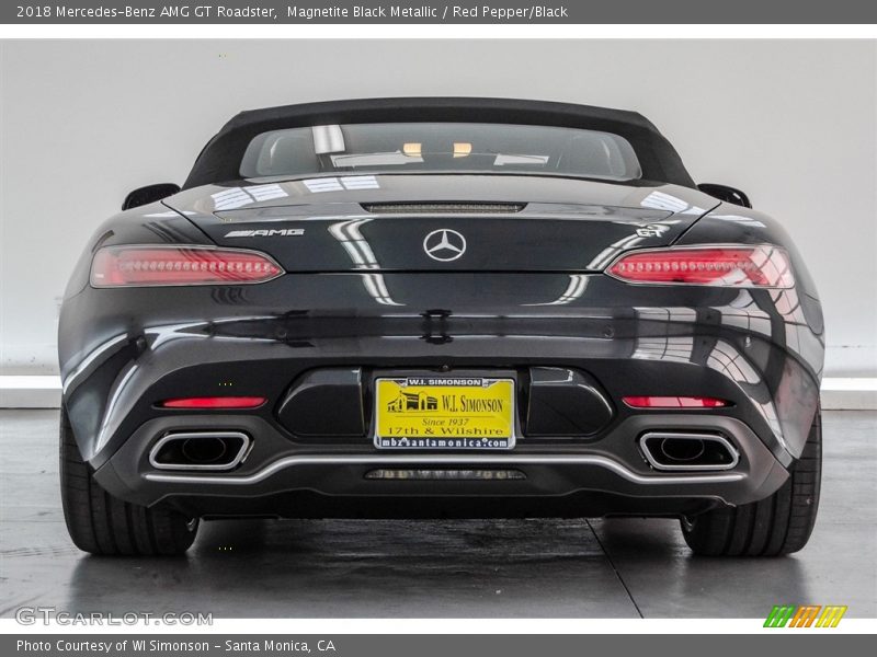 Magnetite Black Metallic / Red Pepper/Black 2018 Mercedes-Benz AMG GT Roadster