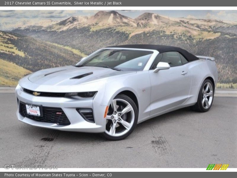Silver Ice Metallic / Jet Black 2017 Chevrolet Camaro SS Convertible