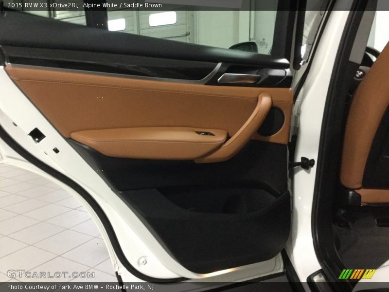 Alpine White / Saddle Brown 2015 BMW X3 xDrive28i