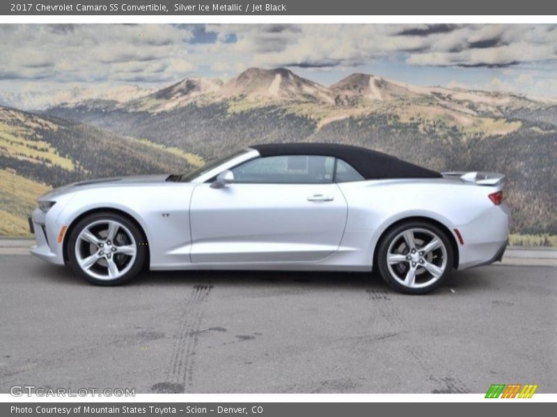 Silver Ice Metallic / Jet Black 2017 Chevrolet Camaro SS Convertible