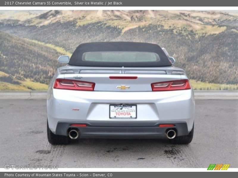 Silver Ice Metallic / Jet Black 2017 Chevrolet Camaro SS Convertible